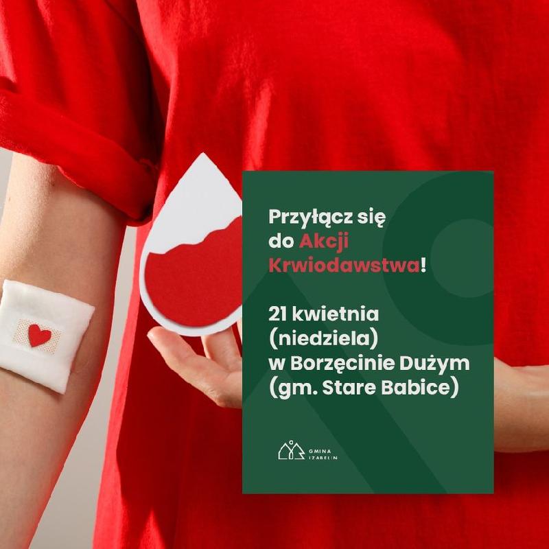 plakat, ikona o akcji krwiodawstwa